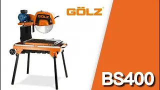 BS400 Powerful and robust masonry saw, available with electric motor or Honda gasoline engine.