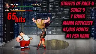 Streets of Rage 4 Mania Stage 9 S Rank #1 PS4 Score (Blaze) Y Tower