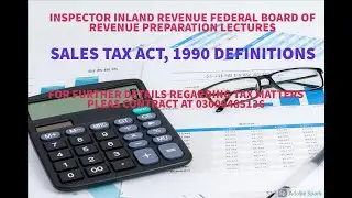 The Sales Tax Act, 1990 Definitions