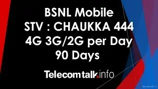BSNL STV Chaukka 444 90 Days Plan Details: June 2017