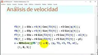 vel NDSolve Mecanismo L