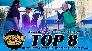 Jam on Riddim's Canvas (AUS) vs Piratex (AUS) | TOP8 | 4V4 OPEN STYLES | DESTRUCTIVE STEPS 15