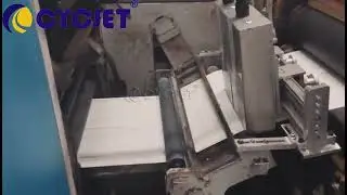 How to Print on Waybill Paper Roll by CYCJET High-resolution Inkjet Printer Replace Screen Printing