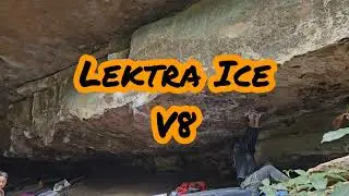 Lektra Ice V8 | St Helen's Park Cave | Sydney Bouldering