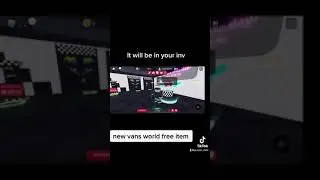 Vans world #roblox free item