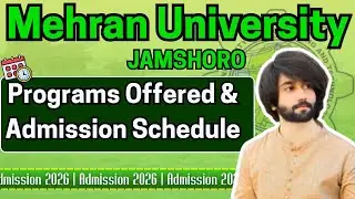 Mehran University Admission Schedule 2026 I MUET Admission 2026 I MUET Entry Test Preparation 2026