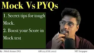 Mock Test Vs PYQs | How to boost score in Tough mock #sscvirus #cgl #chsl