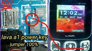 lava a1 power button not working/lava a1 power key jumper
