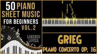 GRIEG - Piano Concerto Op. 16 | Easy Piano Tutorial