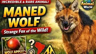 Maned Wolf | The Strange Fox-Like Wolf of South America 🐺 | Rare Animal Facts