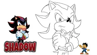 How to Draw Shadow the Hedgehog | SONIC THE HEDGEHOG #shadow #shadowthehedgehog #drawing 