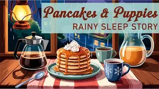 The New Rainy Day Bakery Story With Gentle Rain | Pancakes & Puppies | A Cozy Bedtime Story 💤 NO ADS