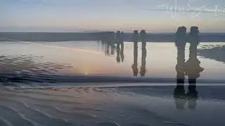 Beautiful Sunrise on Malahide beach Dublin