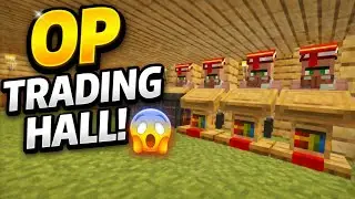 OP Trading Hall in Minecraft 🔥 Unlimited Emeralds & Best Trades