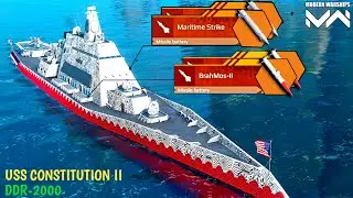 Uss constitution Using Brahmos 2 Maritime Strike ! Modern Warships Gameplay