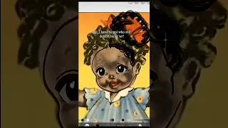 redrawing racist art, drawing process. #illustration #process #art #antiracist #artshort #speedpaint
