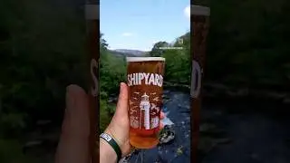 Brew with a view / Llangollen edition 🏴󠁧󠁢󠁷󠁬󠁳󠁿 #beertime #pints #cheers #wales #cymru #llangollen