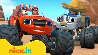 Blaze Catches a Cowboy! w/ Gabby 🤠 Blaze and the Monster Machines | Nick Jr.