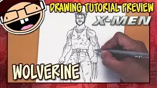 [PREVIEW] How to Draw WOLVERINE (X-Men Movie Franchise) | Tutorial Time Lapse