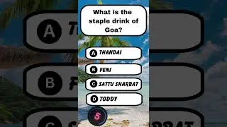 What is the staple drink of Goa? #shorts #goa #thandai #feni #quiz #drink #shortsyoutube