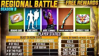 REGIONAL BATTLE SEASON 8 | REGIONAL BATTLE EVENT RETURN | FREE FIRE NEW EVENT |REGIONAL BATTLE EVENT