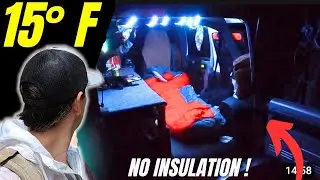 DEADLY COLD car camping | Colorado Mountains with a basic setup