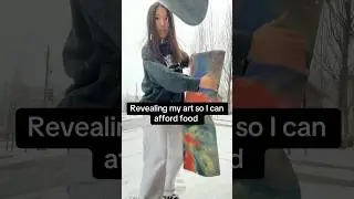 Revealing my art so I can afford food #artwork #art #artist #viral #reels #explore #fyp #painting