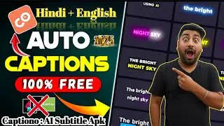 📲Best All In One Auto Caption Generator 2025 | Auto caption Subtitle Free apk | Hindi , Hinglish |