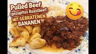 And another dish with bananas: Pulled beef with fried bananas