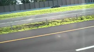 Riding through the Dulles Toll Road before construction for the Washington Metro Silver Line