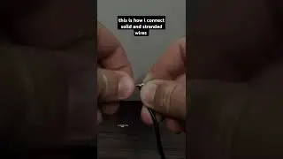 this is how i connect solid and stranded wires #elektrisistatv #diy #electrician #foryou