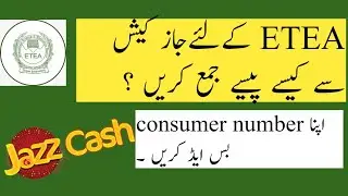 How to pay online payment for ETEA test from jazzcash account?