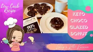 KETO CHOCO GLAZED DONUTS 2.9g carbs | LOW CARB DONUT | KETO DONUT RECIPE | Lally's Keto Kusina