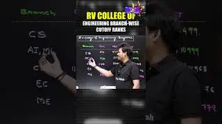 RVCE 2025 Cutoffs by Branch 📌 | KCET Rank Vs Branch 🔥 #shorts #kcet2025