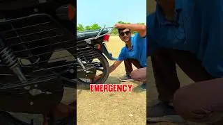 How To Start Bike Without Kick And Self! #bike #tricks #shorts