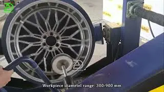 Semi Aluminum Wheel Polishing Machine / Alloy Truck Rim Polishing Buffing Machine for Sale