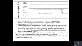Essay Writing Review Video
