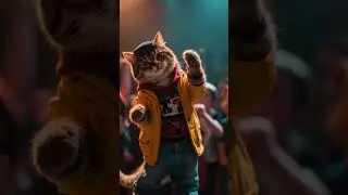 Hip-Hop Cat Dance 😹🎤 | Funny Animation for Kids | Bright Tale World #mergefellas #cat #cocomelon