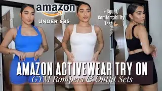 AMAZON ACTIVEWEAR TRY ON 2023 | COMFORTABLE & AFFORDABLE WORKOUT SETS AND ROMPERS | UNDER $35