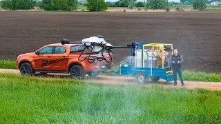 Így tankold a drónodat permetszerrel a földeken - DroneFiller vegyszerkeverő rendszer