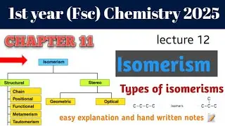 Isomerisms types of isomerisms | isomerisms first year chemistry chapter 11