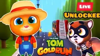 Talking Tom Gold Run: Farmer Ginger Unlocked! 🚜💎 (Live Gameplay) 2026