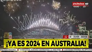 Llegó el 2024: así festejaron año nuevo en Australia