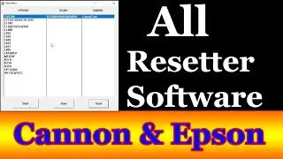 All Adjustment Program For Epson and Cannon Printers