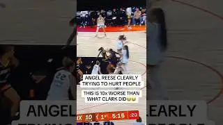 Angel Reese Clearly trying to h*rt people? 😭😭😭 This is way worse than Clark's did! 😭😭😭 #angelreese
