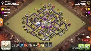 TH 8 - GoVaHo (golem-valkyrie-hog) 3 star attack