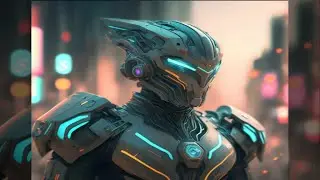 Futiristic black knight suit men ai image prompt | saqii oficial tech