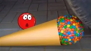 Red Ball 4 Animation | Tomato Ball In Real Life With Colorful Ice Cream Ep 7