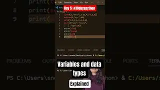 Day 5: #30dayspython  #variablesinpython #datatype #datatypesinpython #python #pythonprogramming