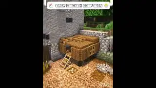 Minecraft mini builds l easy chicken coop idea 🐔💯🔥⛏️#minecraft #shorts
